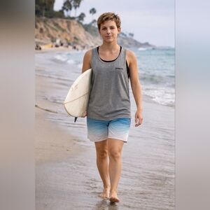 Patagonia P-6 Logo Responsibili-Tee Tank Heather Gray XS